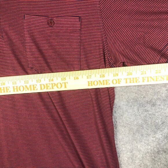 Toad&Co Polo Shirt Mens Medium Striped Marko Short Sleeve Golfer Preppy - Picture 5 of 9